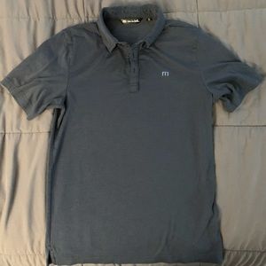 Travis Mathew blue golf polo